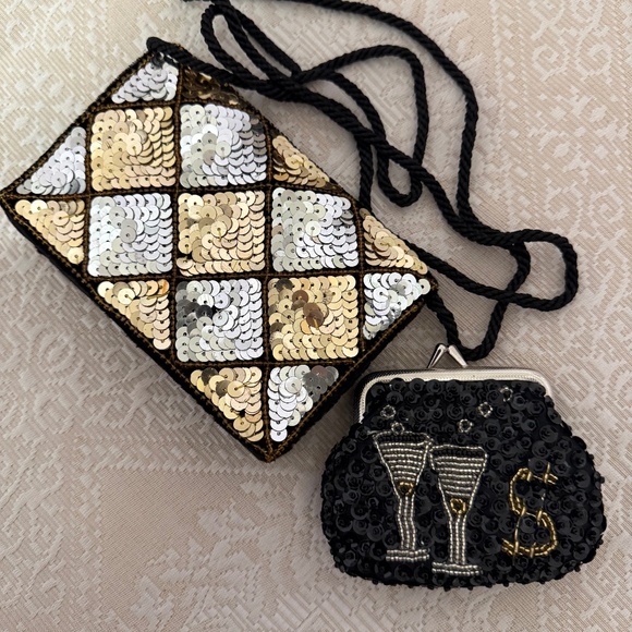 Stylish Evening bag & coin purse from Pier 1 in the 90s - Picture 1 of 4